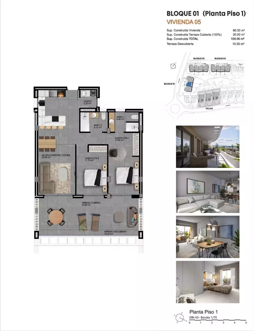 Flat 100m² in Spain, Alicante. Priced at 375000€ rent photo-16