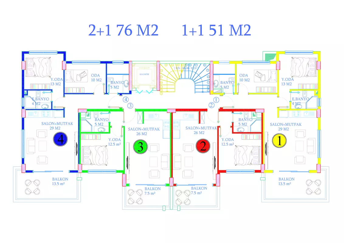 Flat 51m² in Turkey, Avsallar. Priced at 110000€ rent photo-10