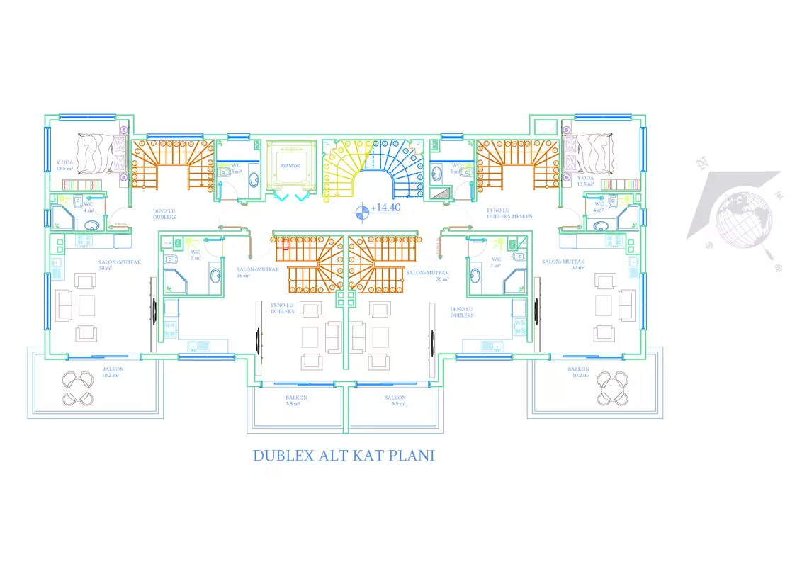 Flat 51m² in Turkey, Avsallar. Priced at 110000€ rent photo-14