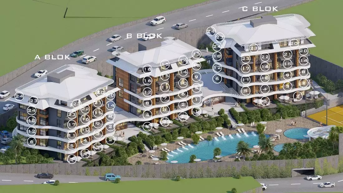 Flat 49m² in Turkey, Kargicak. Priced at 140000€ rent photo-2