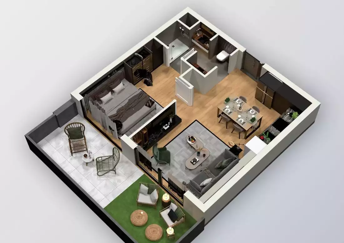 Flat 58m² in Cyprus, Iskele. Priced at 156177€ rent photo-14