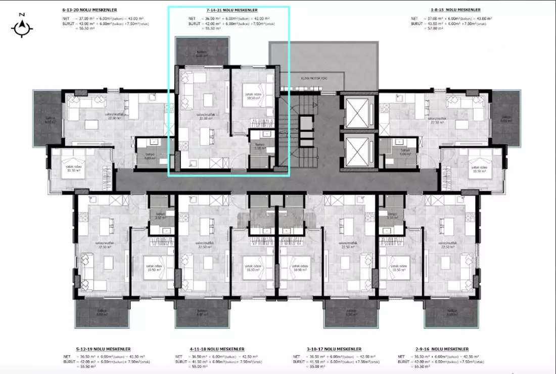Flat 56m² in Turkey, Demirtas. Priced at 129000€ rent photo-10
