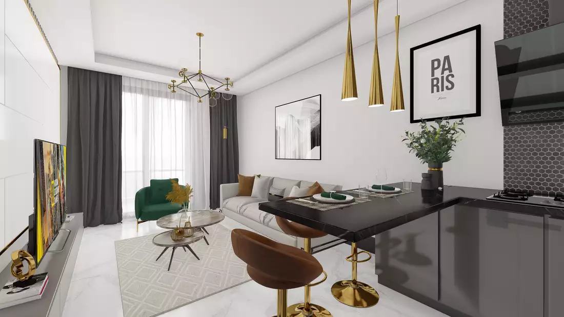 Flat 52m² in Turkey, Kargicak. Priced at 159500€ rent photo-18