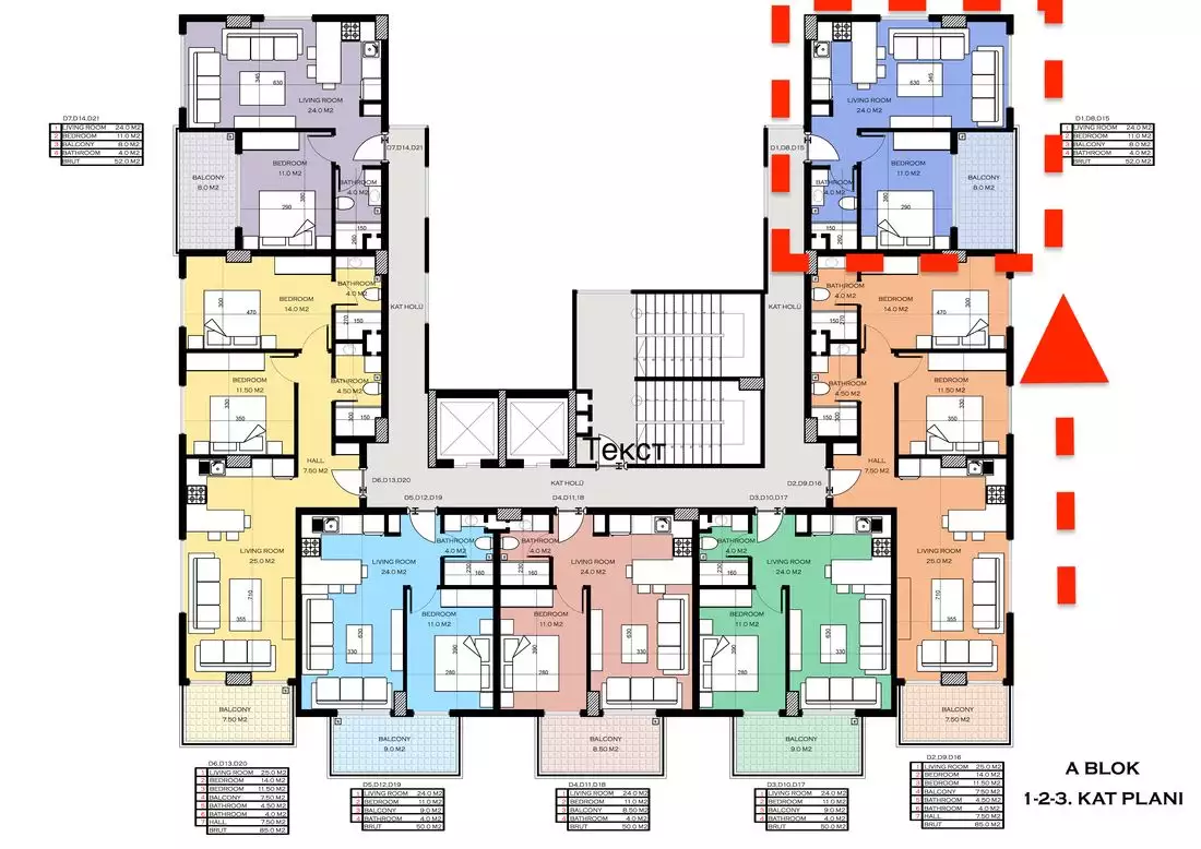 Flat 52m² in Turkey, Kargicak. Priced at 159500€ rent photo-20