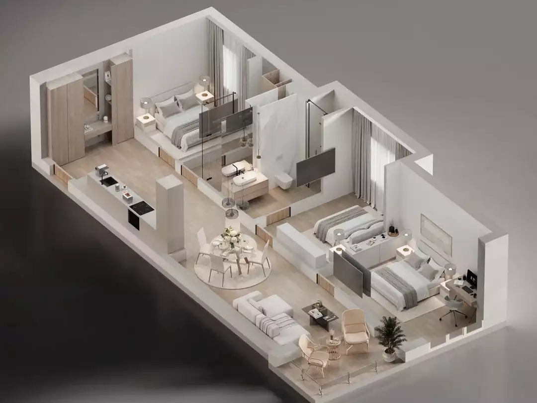 Flat 52m² in Montenegro, Becici. Priced at 171600€ rent photo-7