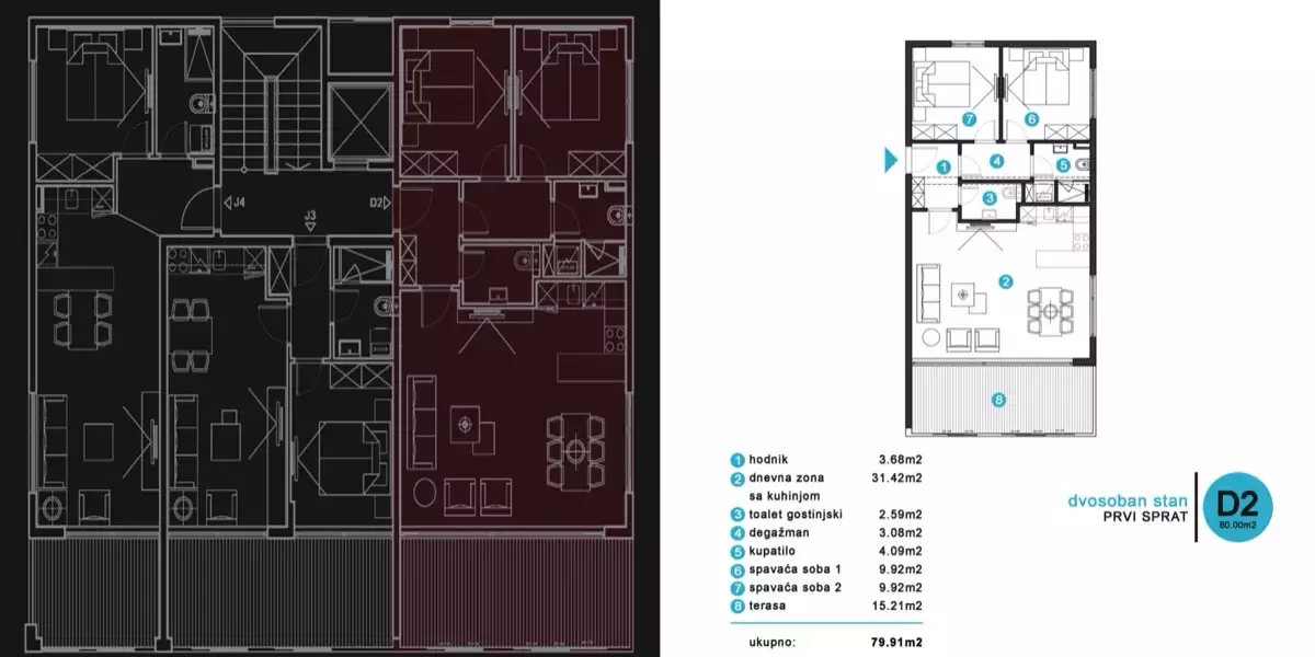 Flat 35m² in Montenegro, Susanj. Priced at 139500€ rent photo-3