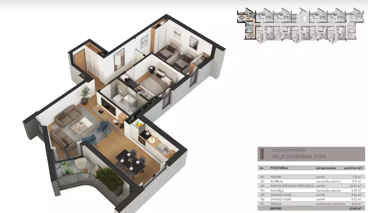 Flat 64m² in Montenegro, Bar. Priced at 153600€ rent photo-4