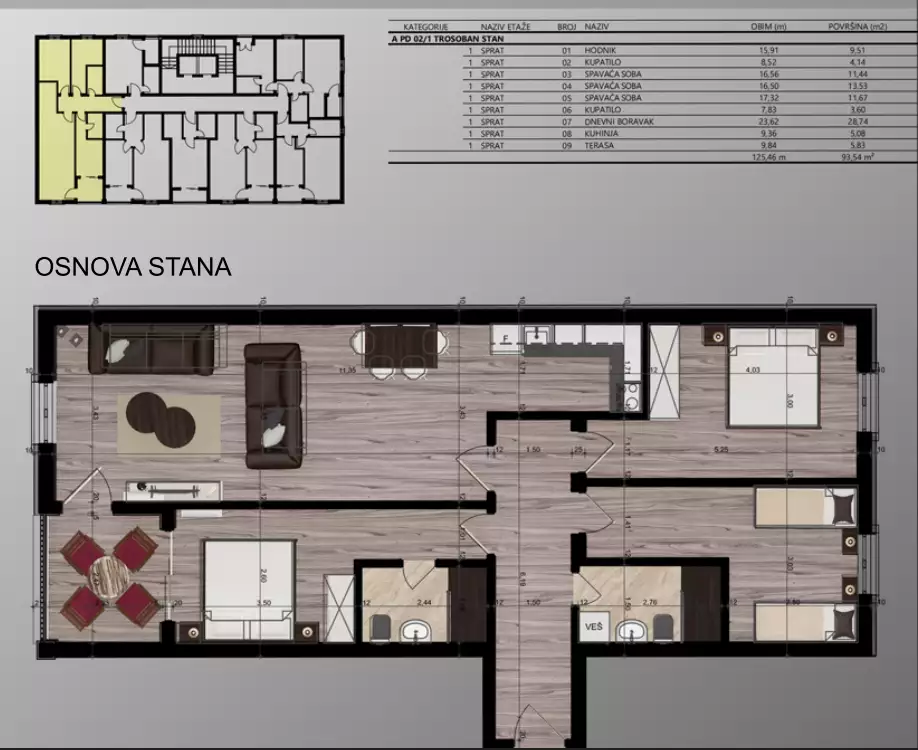 Flat 94m² in Montenegro, Bar. Priced at 149600€ rent photo-2