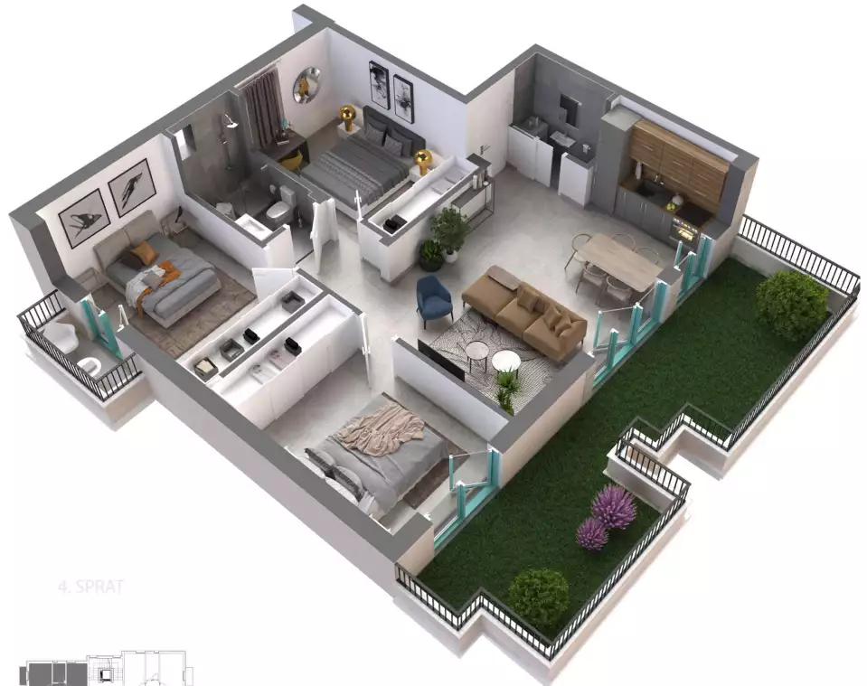 Flat 187m² in Montenegro, Dobrota. Priced at 670000€ rent photo-10