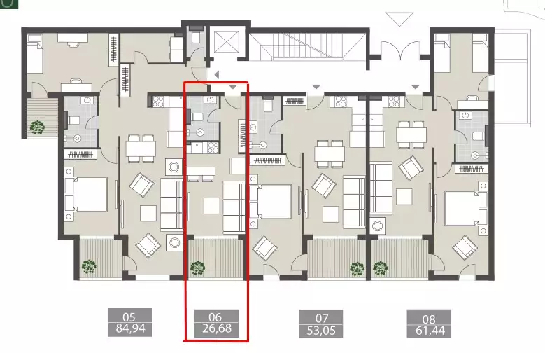 Flat 26m² in Montenegro, Tivat. Priced at 114000€ rent photo-15