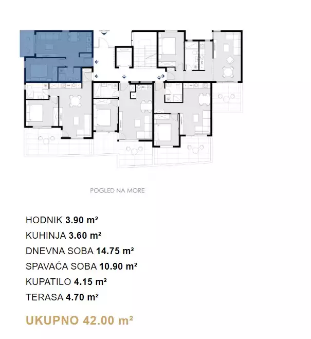 Flat 42m² in Montenegro, Dobra Voda. Priced at 84000€ rent photo-7