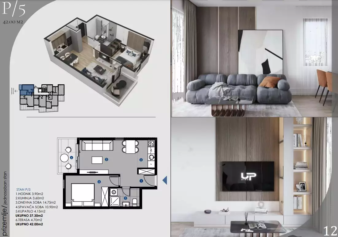Flat 42m² in Montenegro, Dobra Voda. Priced at 84000€ rent photo-9