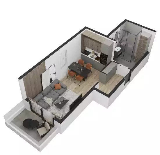 Flat 32m² in Montenegro, Dobra Voda. Priced at 64400€ rent photo-6