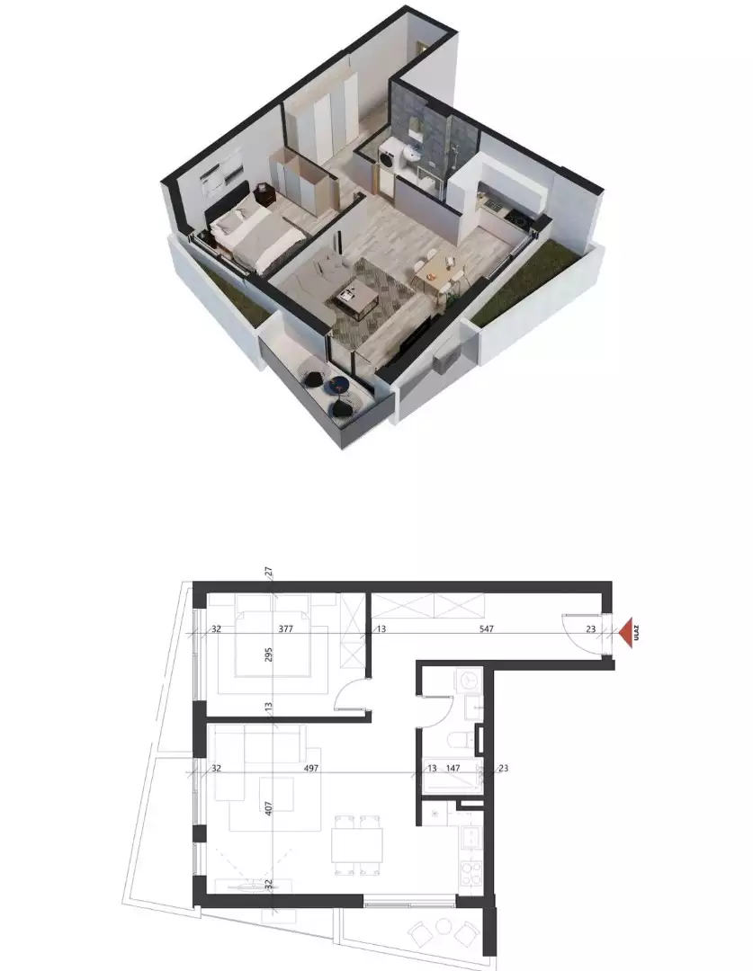 Flat 54m² in Montenegro, Petrovac. Priced at 152600€ rent photo-6