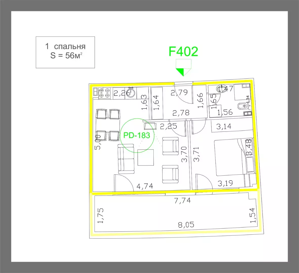 Flat 50m² in Montenegro, Budva. Priced at 296800€ rent photo-18