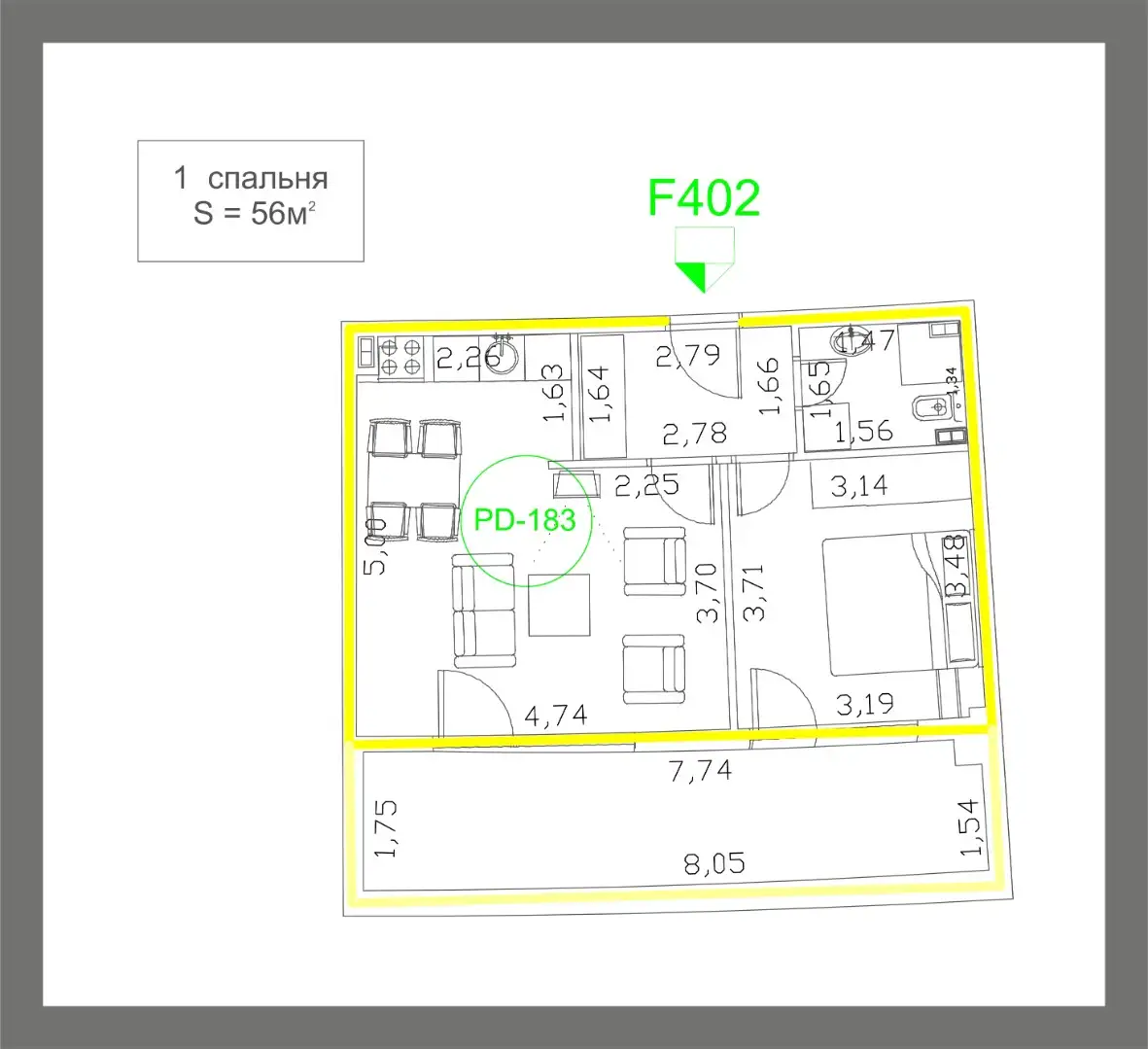 Flat 50m² in Montenegro, Budva. Priced at 296800€ rent photo-18