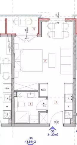 Flat 31m² in Montenegro, Budva. Priced at 85000€ rent photo-13