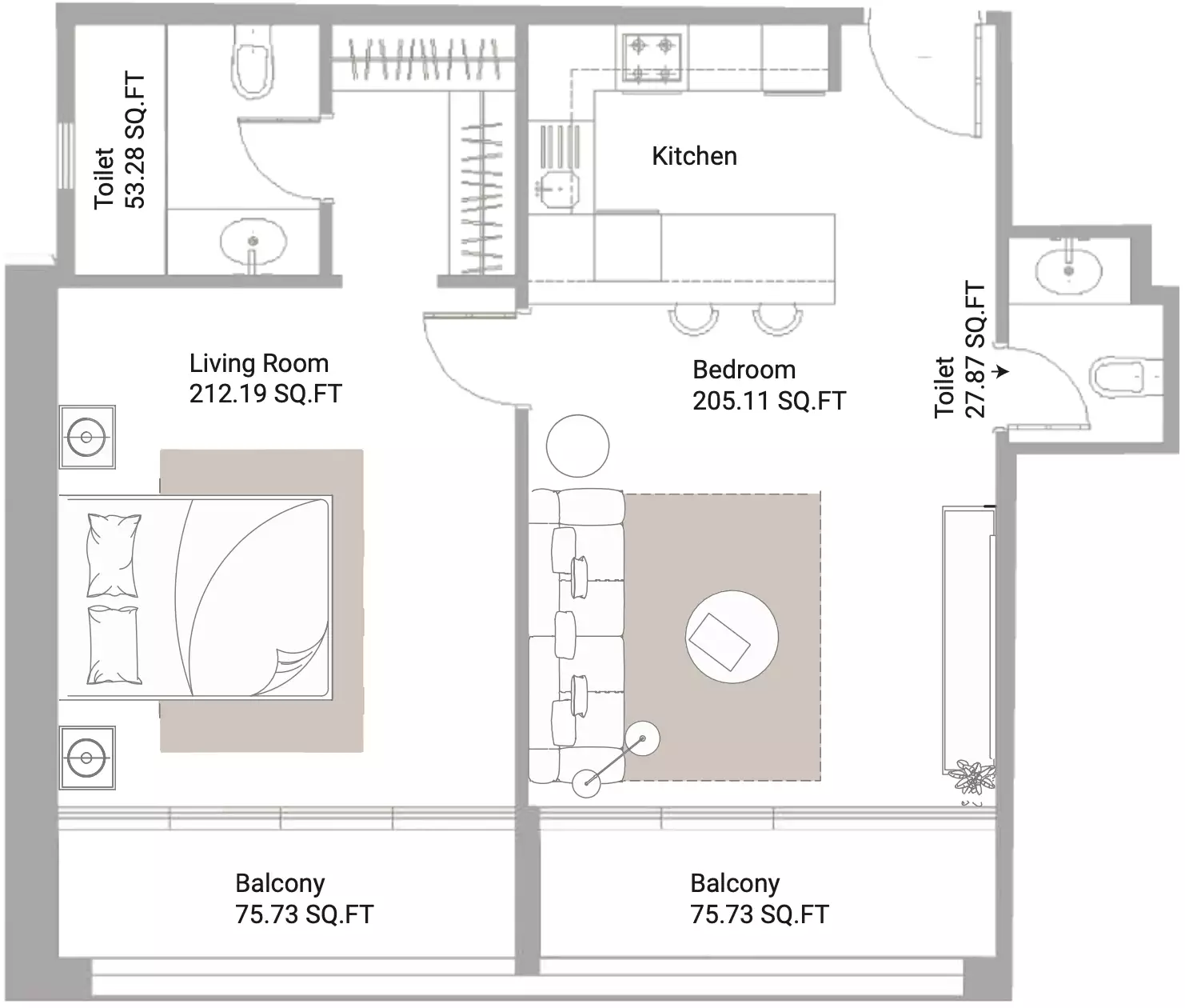 Flat 100m² in UAE (United Arab Emirates), Ajman. Priced at 187823$ rent photo-9