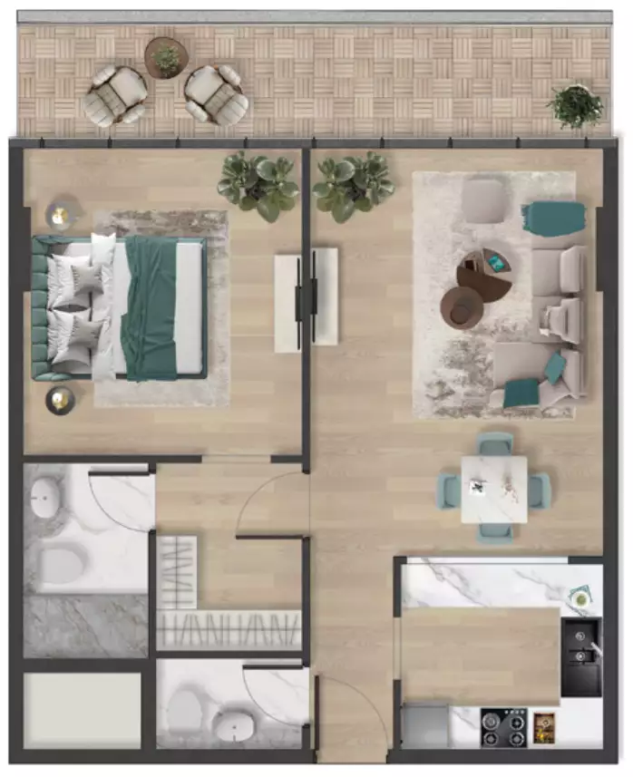 Flat 83m² in UAE, Ras al-Khaimah. Priced at 660008$ rent photo-22