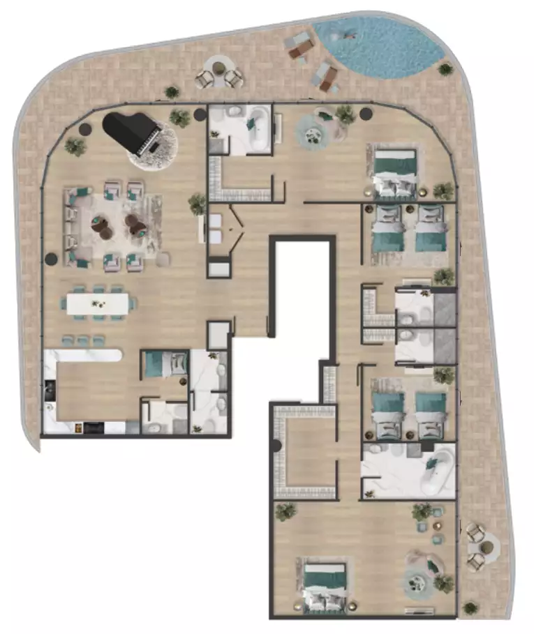 Flat 476m² in UAE, Ras al-Khaimah. Priced at 4756007$ rent photo-22