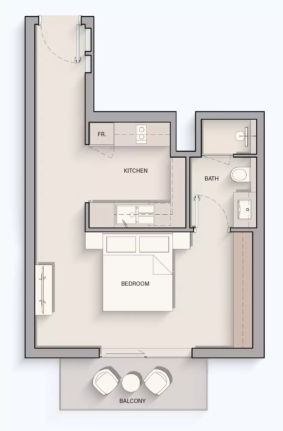 Flat 45m² in UAE, Dubai. Priced at 204256$ rent photo-16
