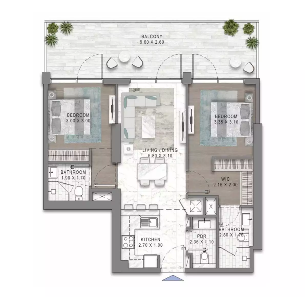Flat 124m² in UAE, Dubai. Priced at 358129$ rent photo-19