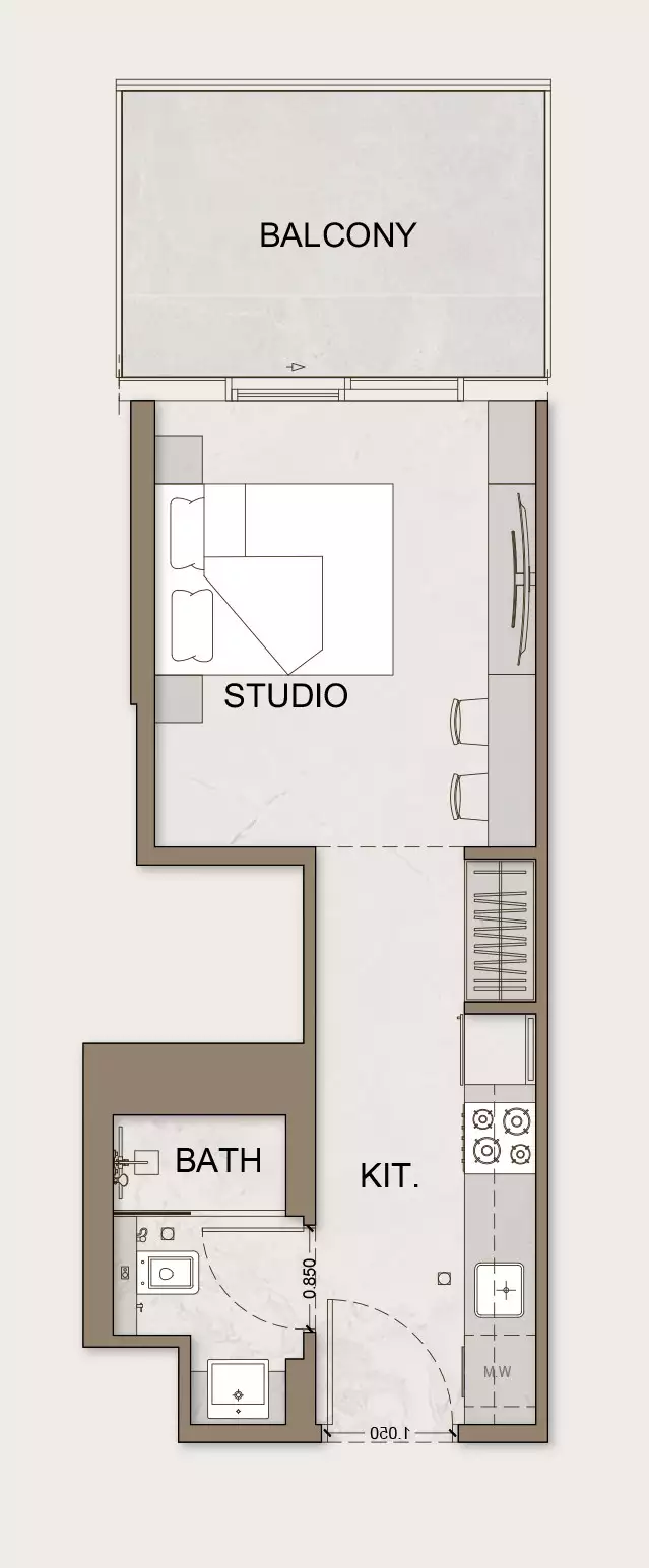 Flat 37m² in UAE, Dubai. Priced at 282919$ rent photo-9
