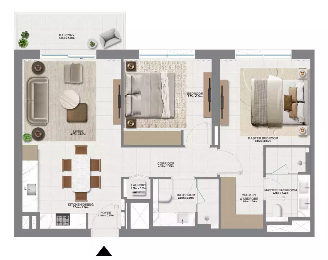 Flat 99m² in UAE, Dubai. Priced at 440100$ rent photo-10