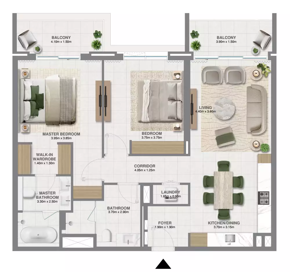 Flat 121m² in UAE, Dubai. Priced at 523800$ rent photo-9