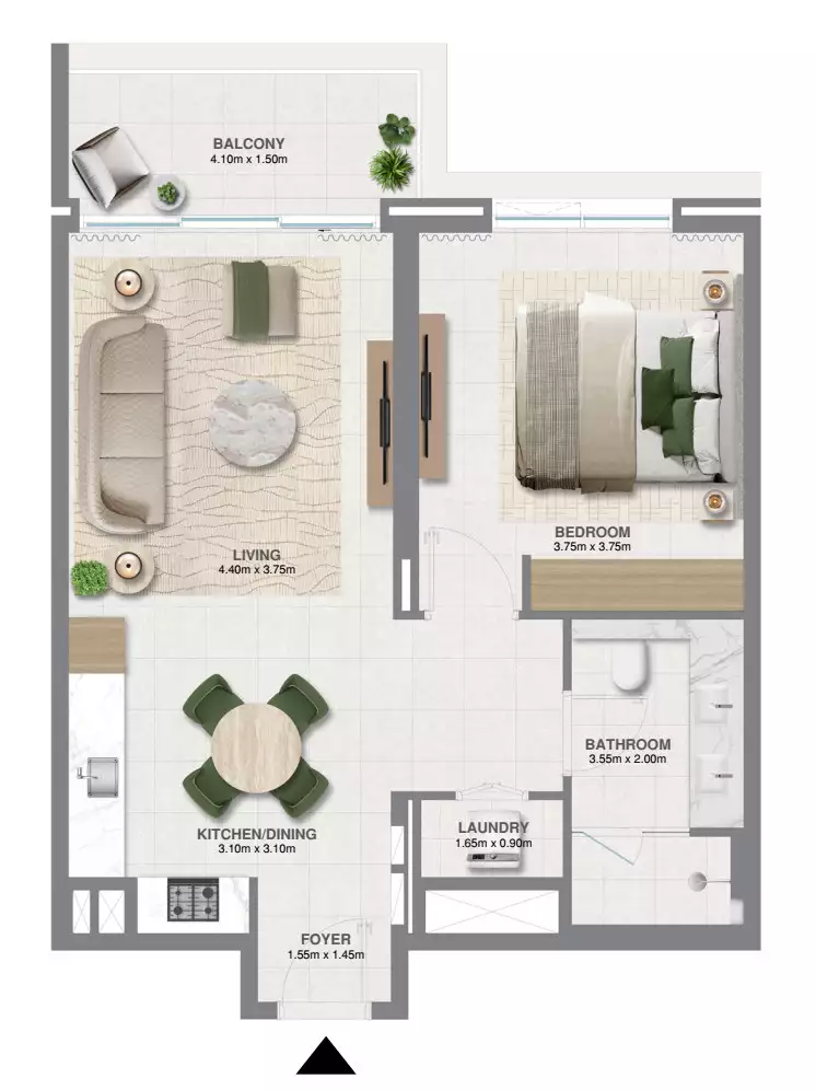 Flat 74m² in UAE, Dubai. Priced at 324000$ rent photo-9