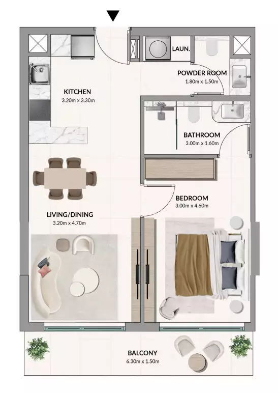 Flat 63m² in UAE, Dubai. Priced at 350999$ rent photo-15