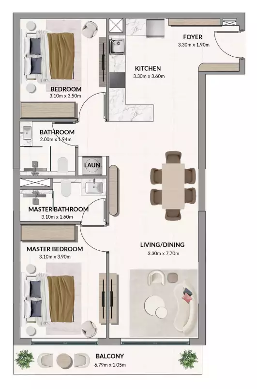 Flat 88m² in UAE, Dubai. Priced at 514663$ rent photo-15