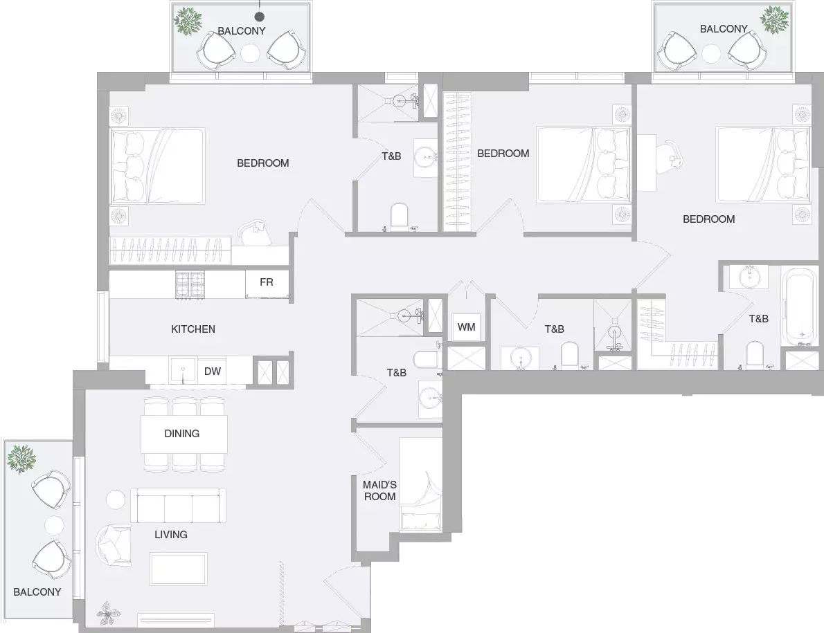 Flat 145m² in UAE, Dubai. Priced at 530487$ rent photo-21