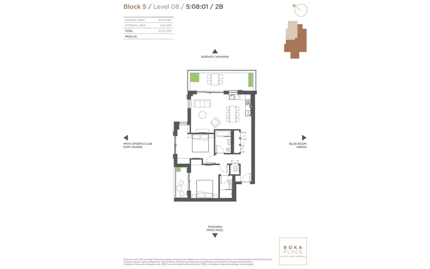 Flat 102m² in Montenegro, Tivat. Priced at 790000€ rent photo-42