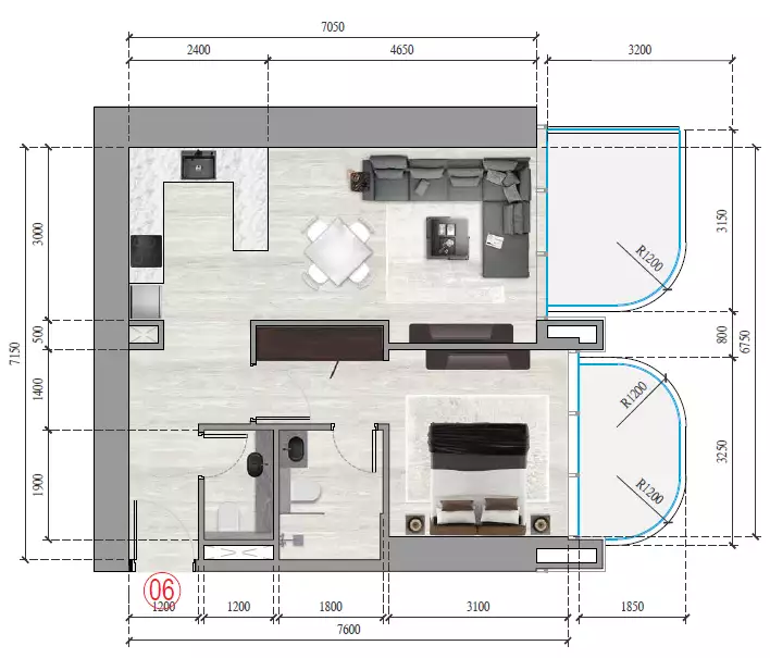 Flat 69m² in UAE, Dubai. Priced at 320743$ rent photo-10