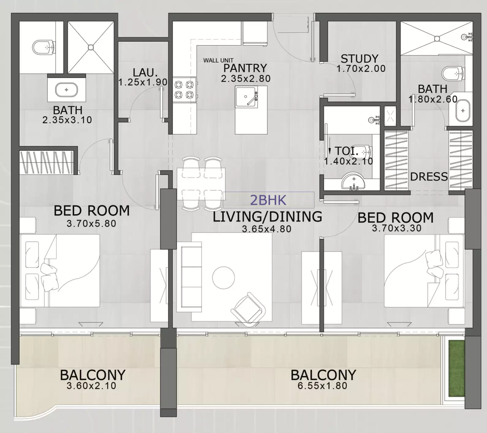 Flat 108m² in UAE, Dubai. Priced at 419069$ rent photo-12