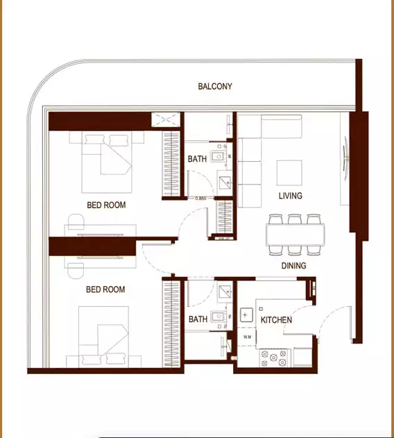 Flat 62m² in UAE, Dubai. Priced at 313961$ rent photo-10
