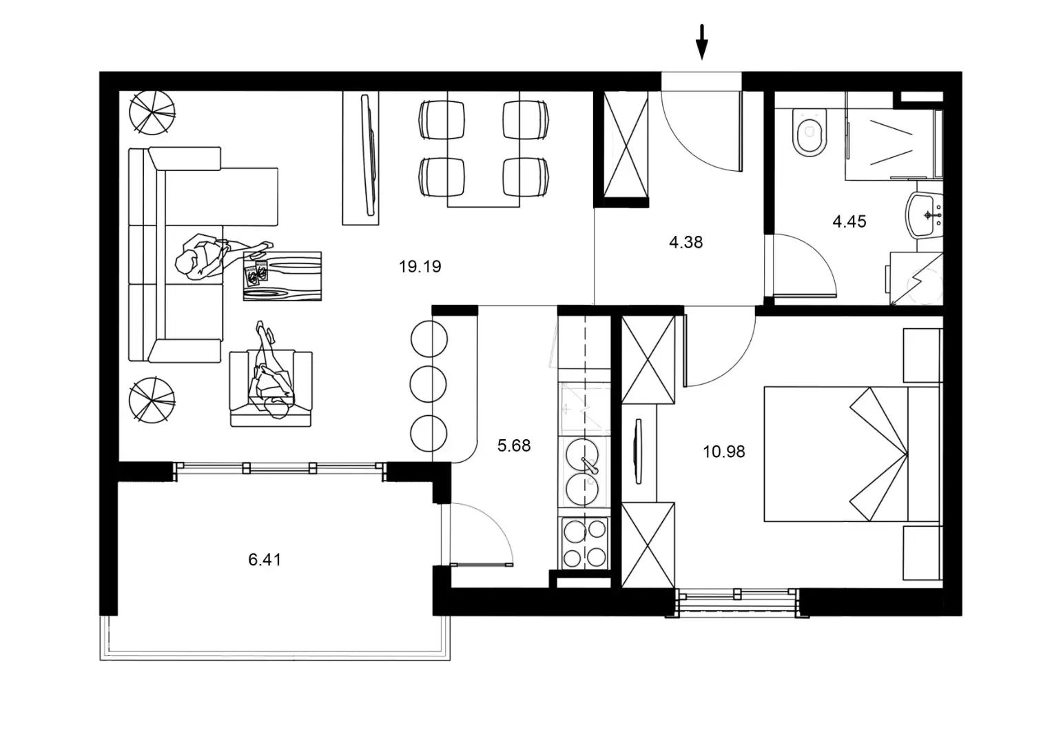 Flat 51m² in Montenegro, Becici. Priced at 127500€ rent photo-16