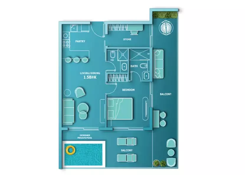 Flat 75m² in UAE, Dubai. Priced at 364609$ rent photo-5