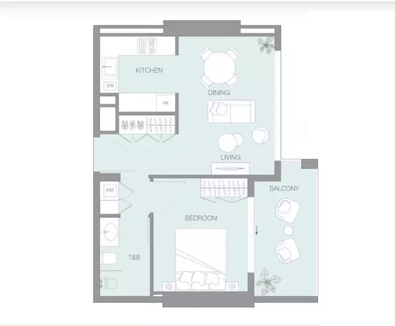 Flat 78m² in UAE, Dubai. Priced at 358806$ rent photo-3