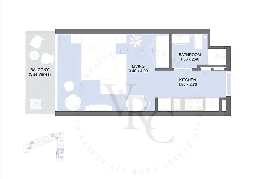 Flat 31m² in UAE, Abu Dhabi. Priced at 192329$ rent photo-11