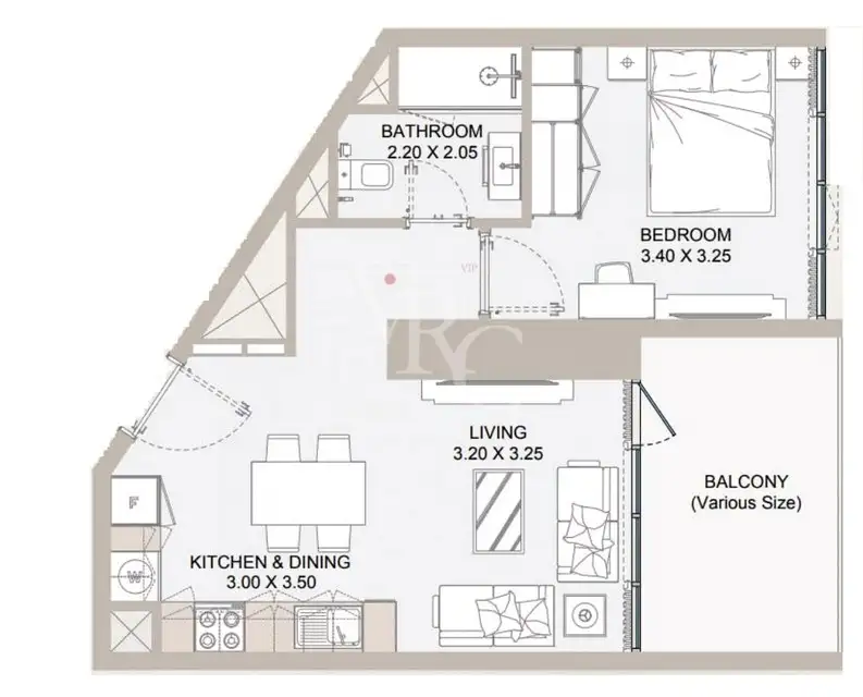 Flat 51m² in UAE, Al-Rim. Priced at 303700$ rent photo-8