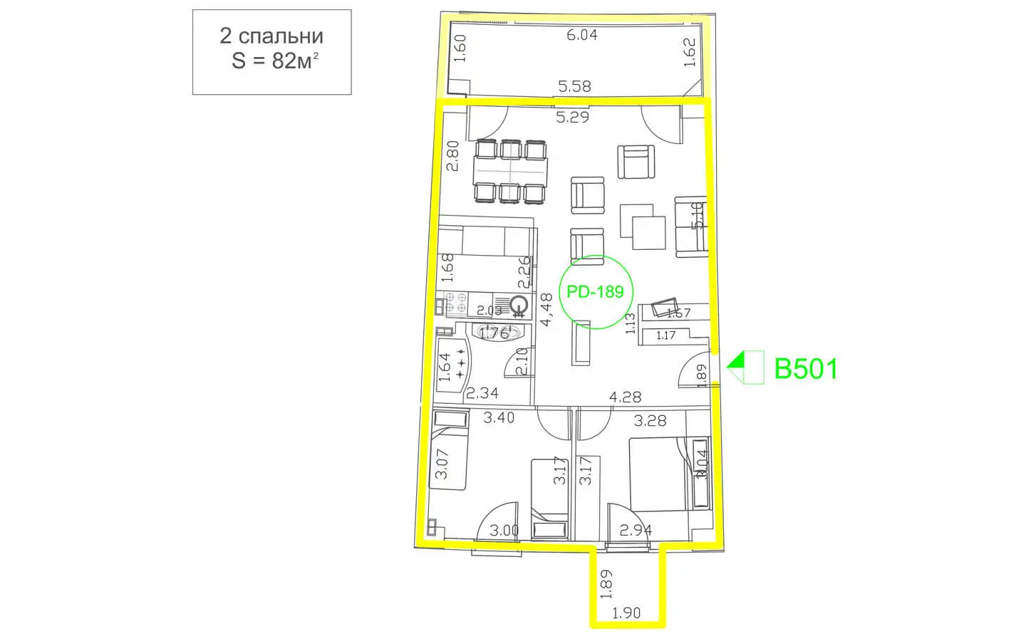 Flat 71m² in Montenegro, Budva. Priced at 340800€ rent photo-21