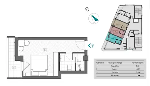 Flat 22m² in Montenegro, Bar. Priced at 60592€ rent photo-12