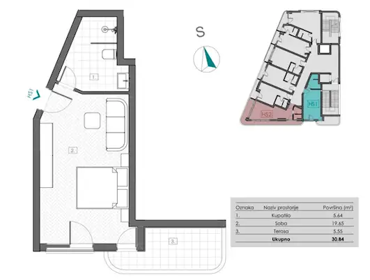 Flat 31m² in Montenegro, Bar. Priced at 86352€ rent photo-12