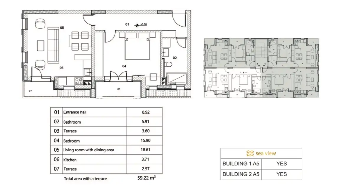 Flat 59m² in Montenegro, Risan. Priced at 177660€ rent photo-12