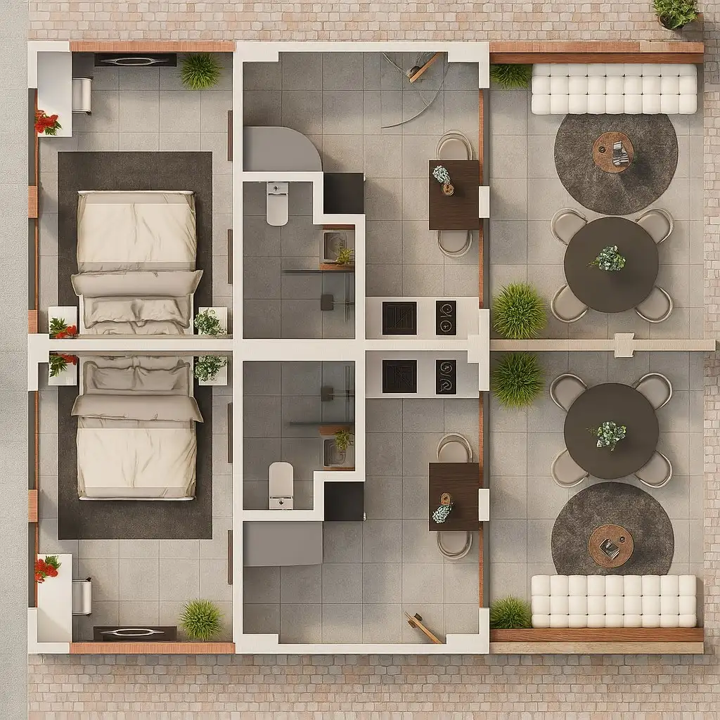 Flat 27m² in Indonesia, Bukit. Priced at 105000$ rent photo-3