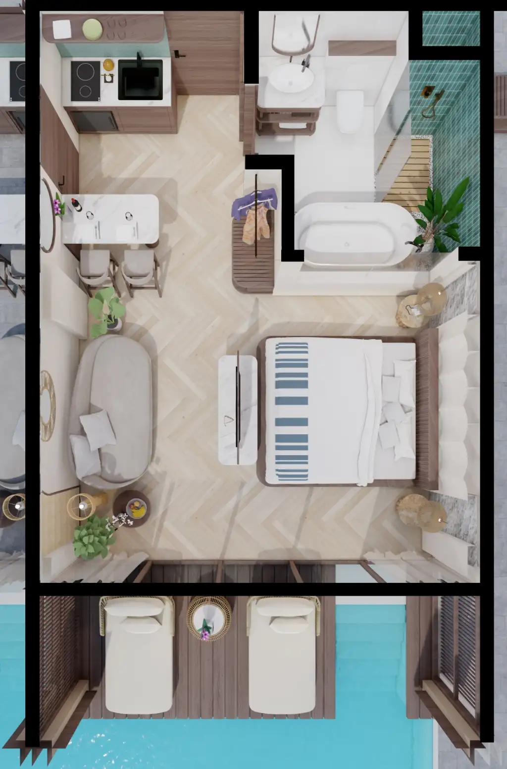 Flat 41m² in Indonesia, Bukit. Priced at 142800$ rent photo-1