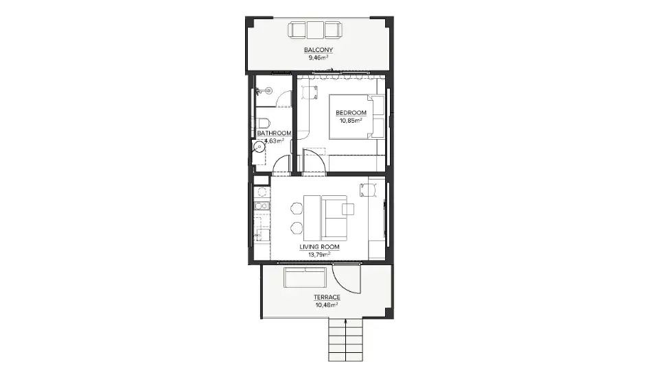 Flat 40m² in Indonesia, Tabanan. Priced at 159314$ rent photo-1
