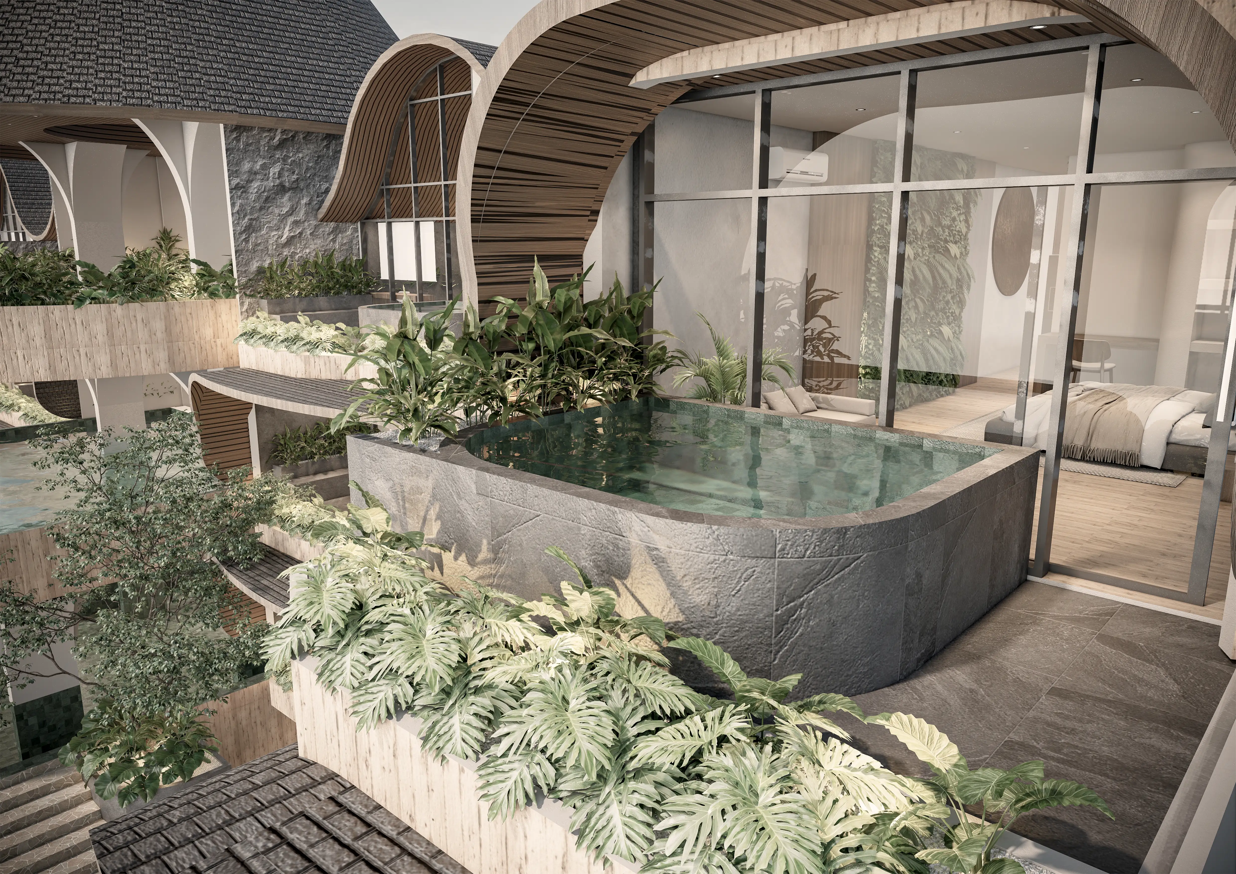 Flat 40m² in Indonesia, Tabanan. Priced at 145000$ rent photo-13